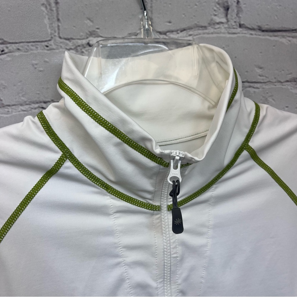 Athleta Sun Shade 1/4 Zip Long Sleeve Pullover Rashguard White Size 1X - Picture 4 of 12